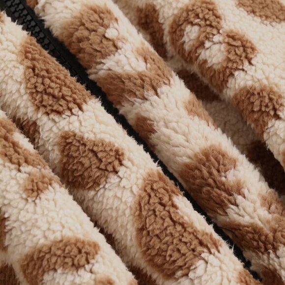 Apricot Casual Women's Leopard Print Basic Long Sleeve Sweatshirt - Picture 9 of 9